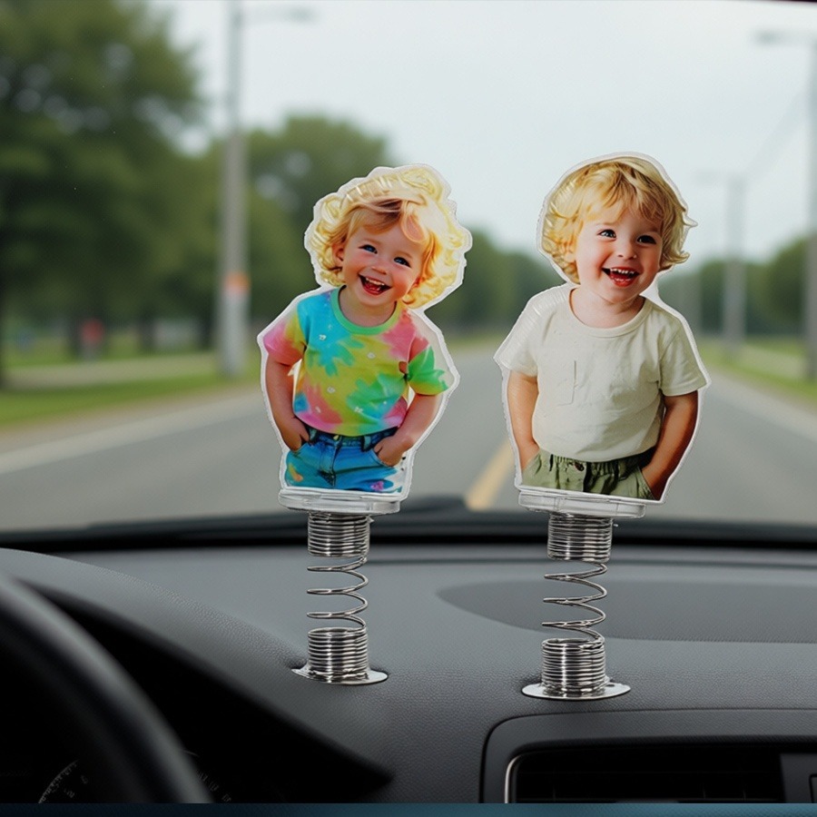 Car Accessories Papar - Personalized Acrylic Photo Ornament | Car