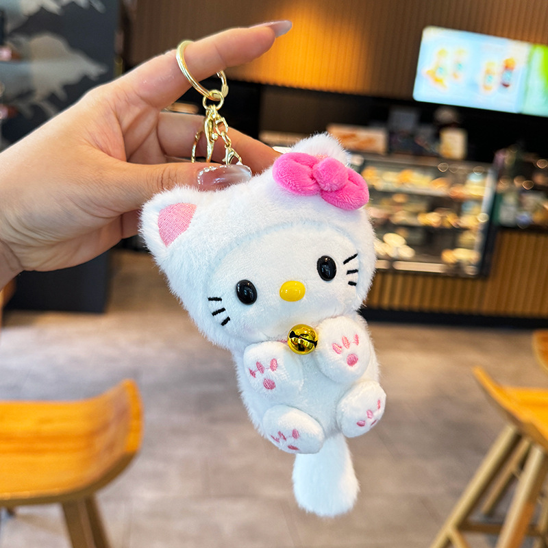 Car Accessories Papar - Kawaii HelloKitty Bell Cat Pendant, Cat