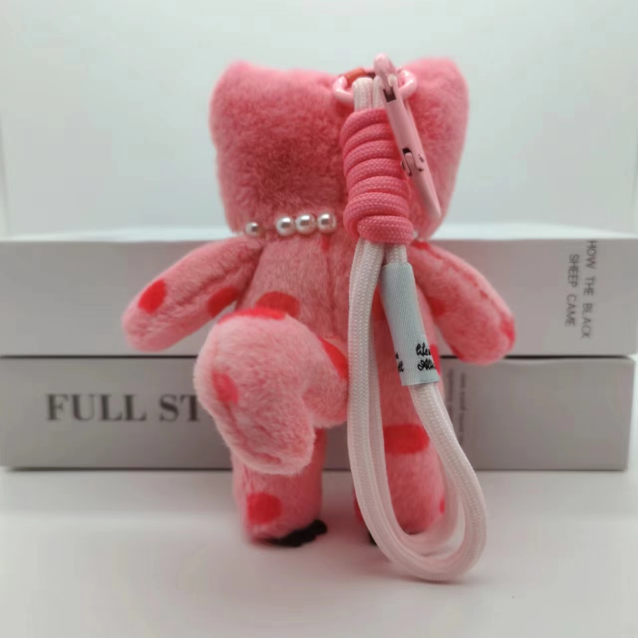 15cm Kawaii Pink Cat Plush Key - đánh giá và giá Car Accessories Girly