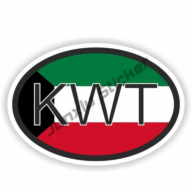 Kuwait Bản Đồ Với Lá Cờ Vinyl  - đánh giá và giá Car Accessories Kuwait