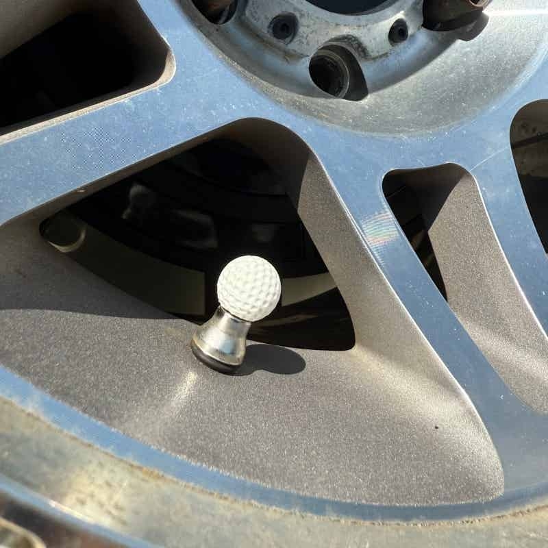 Golf Ball Style Tire Valve Ste - đánh giá và giá Steering Wheel Cover