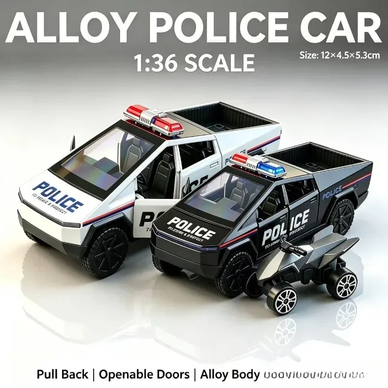 New 1:36 Police Pickup Alloy C - đánh giá và giá Car Accessories Toy