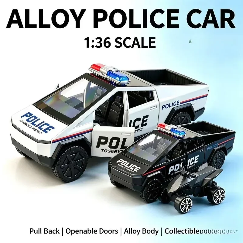 New 1:36 Police Pickup Alloy C - đánh giá và giá Car Accessories Toy