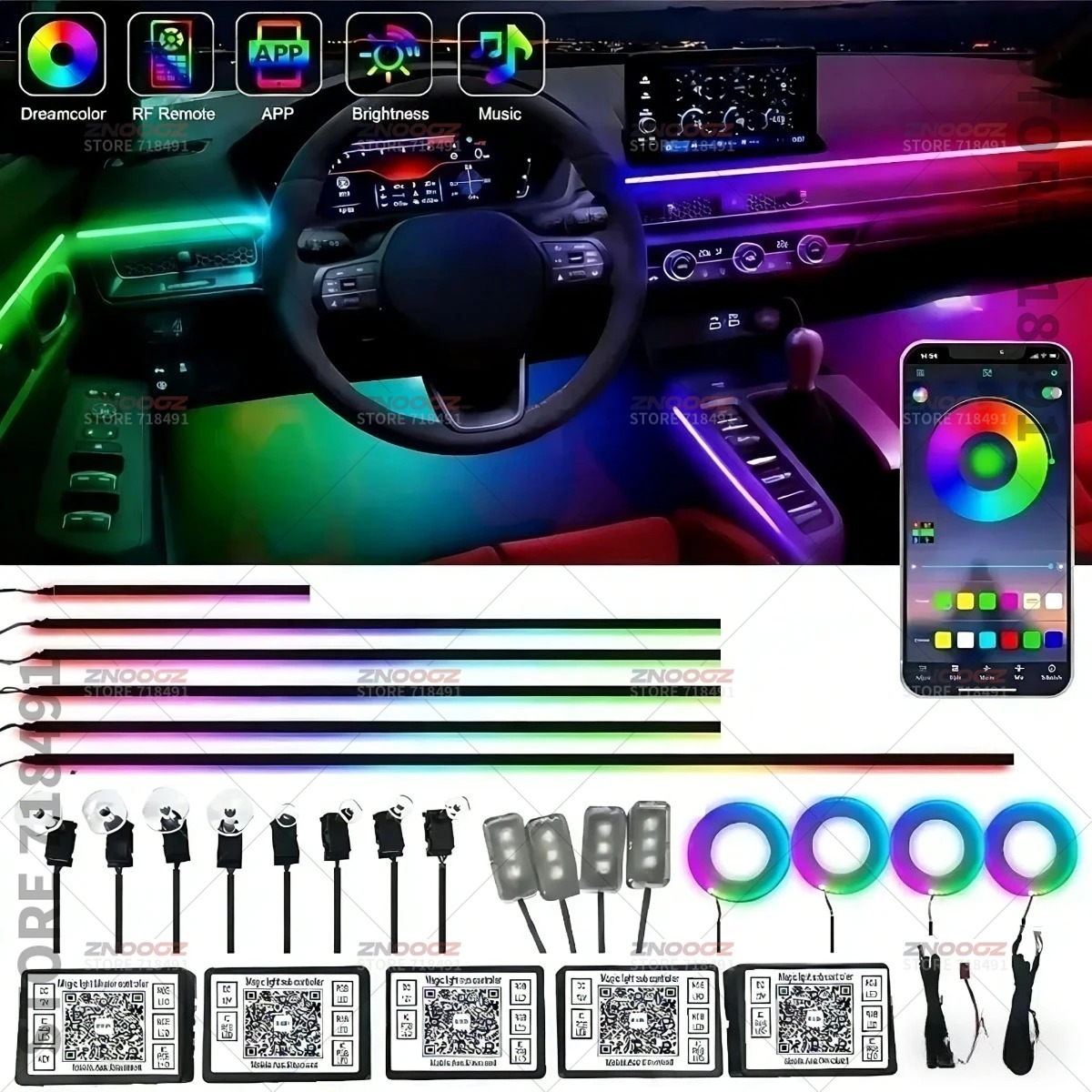For Mazda Ertiga 22in1 RGB Car - đánh giá và giá Car Accessories Ertiga