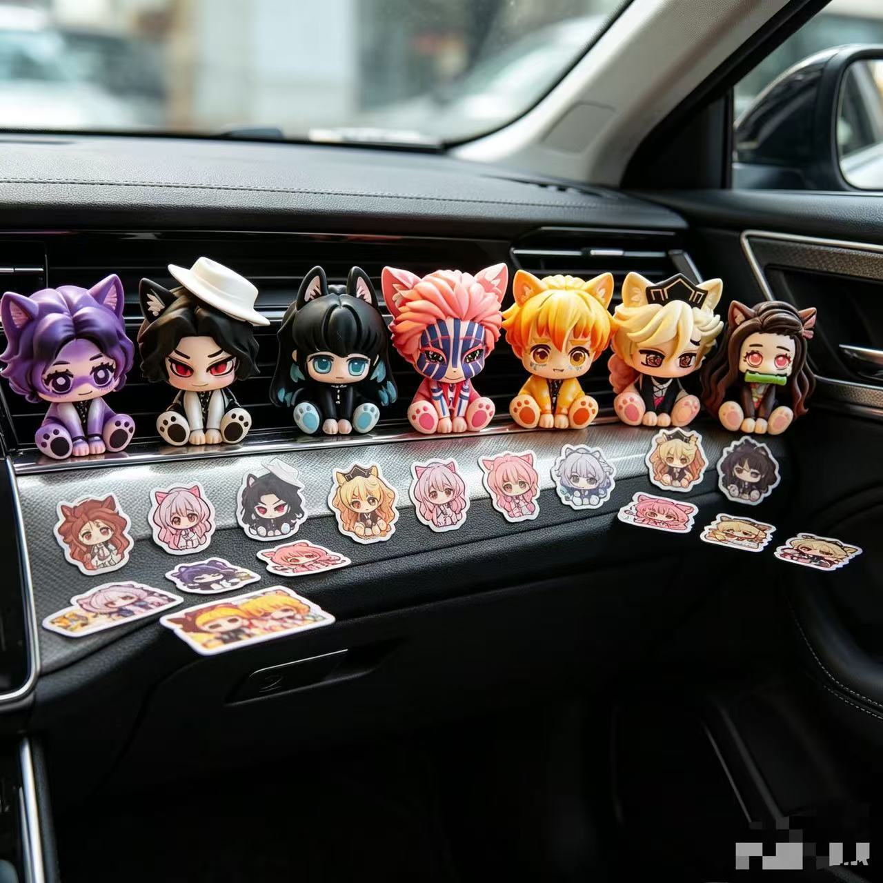 Demon Slayer Cute Chibi Figuri - đánh giá và giá Car Accessories Papar