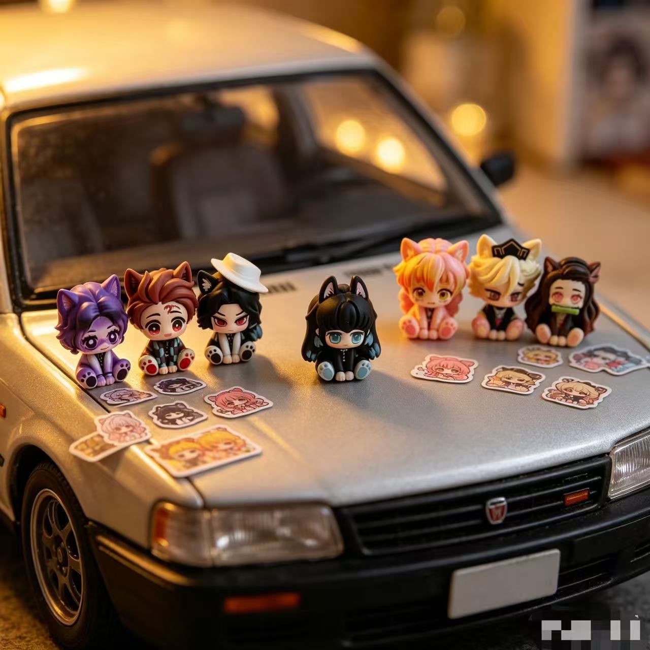 Demon Slayer Cute Chibi Figuri - đánh giá và giá Car Accessories Papar