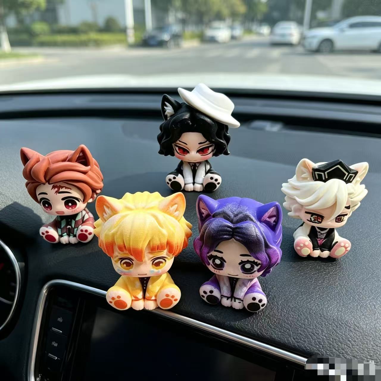 Demon Slayer Cute Chibi Figuri - đánh giá và giá Car Accessories Papar