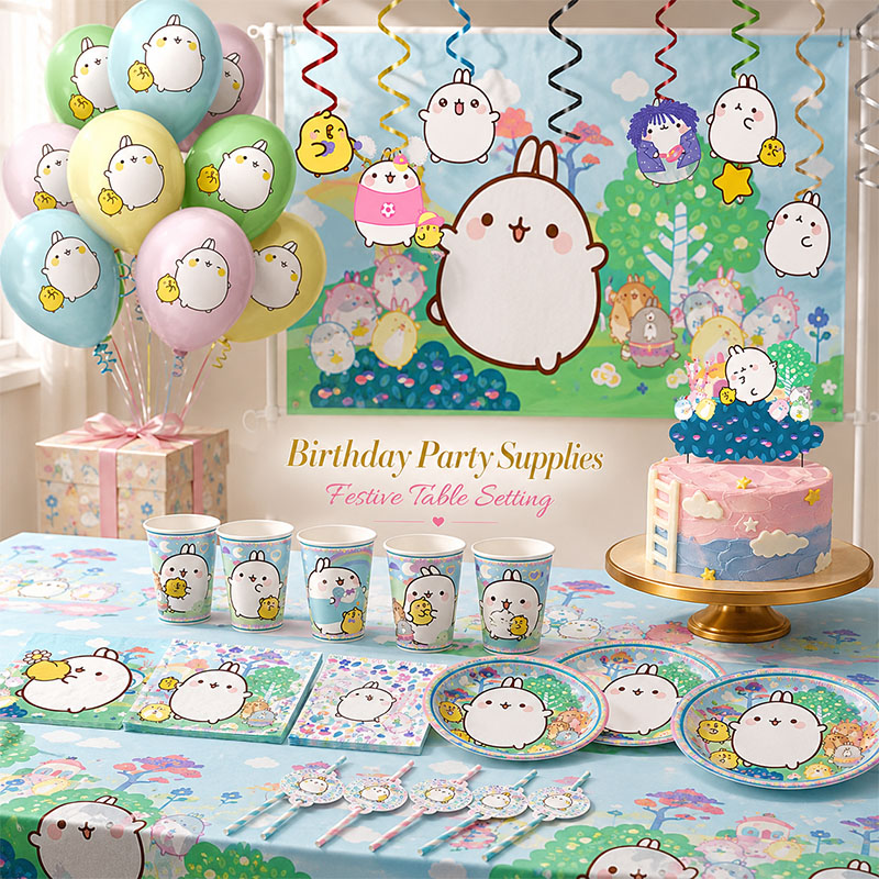 Molang Cartoon Themed Party Su - đánh giá và giá Car Accessories Girly