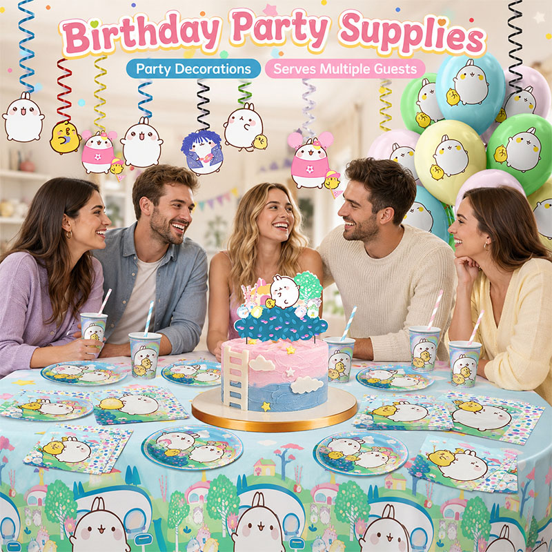 Molang Cartoon Themed Party Su - đánh giá và giá Car Accessories Girly
