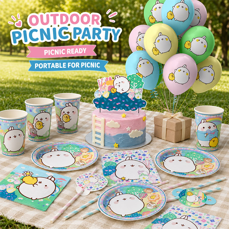 Molang Cartoon Themed Party Su - đánh giá và giá Car Accessories Girly