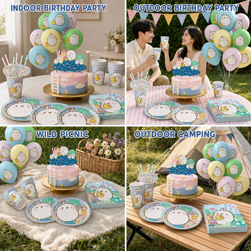 Molang Cartoon Themed Party Su - đánh giá và giá Car Accessories Girly