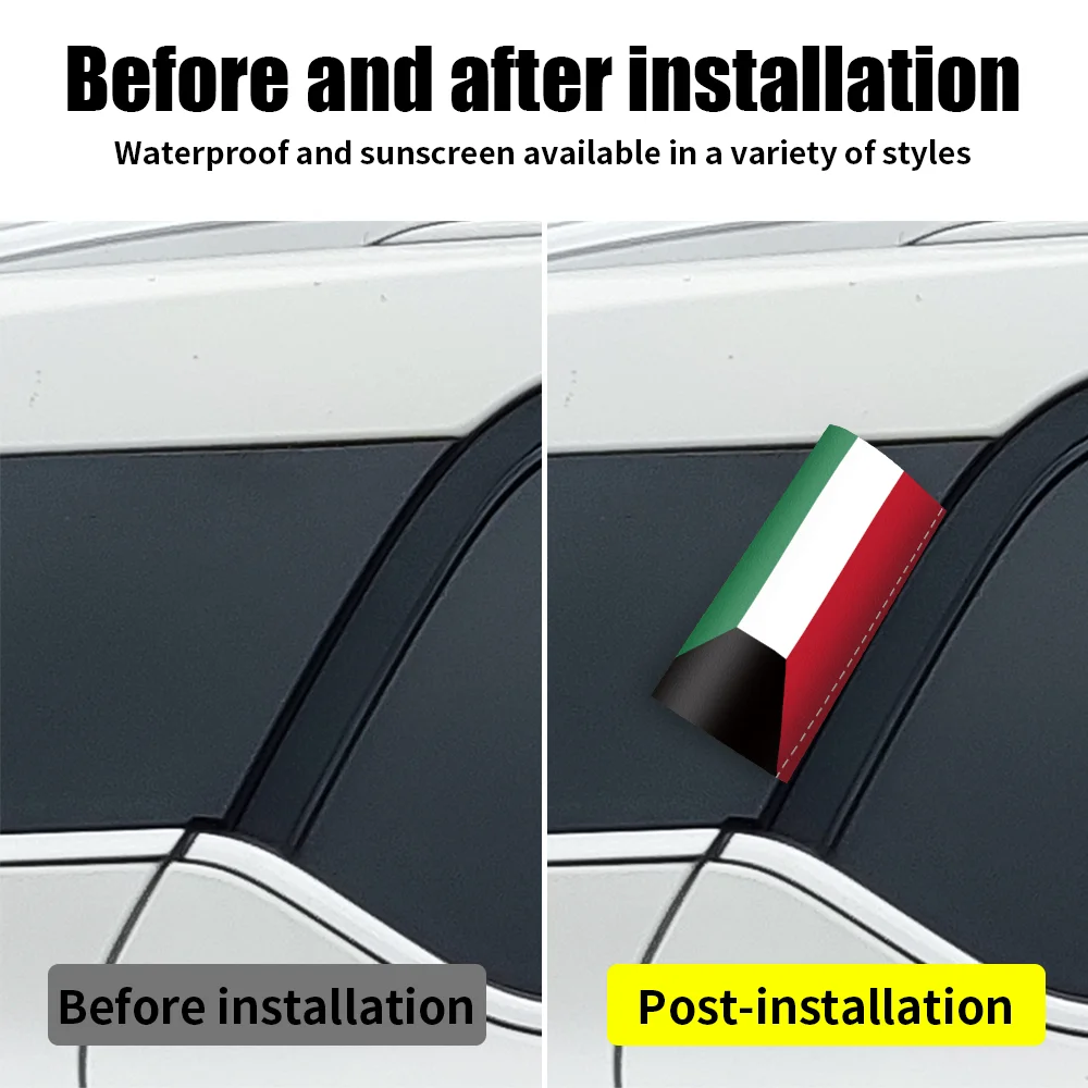 Kuwait Flag Car Sticker Waterp - đánh giá và giá Car Accessories Kuwait