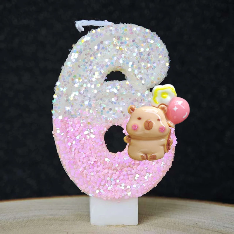 New Capybara Candles Cake Deco - đánh giá và giá Car Accessories Girly