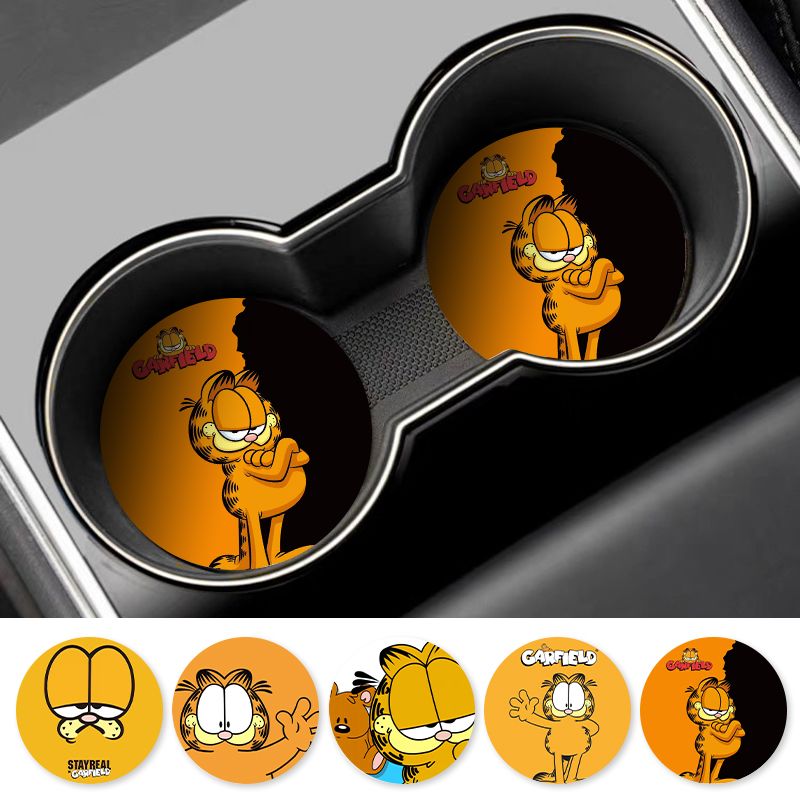 Cartoon Garfield Car Cup Coast - đánh giá và giá Car Accessories Workshop
