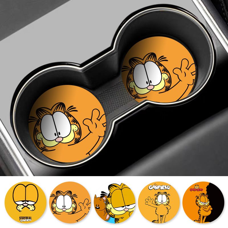 Cartoon Garfield Car Cup Coast - đánh giá và giá Car Accessories Workshop
