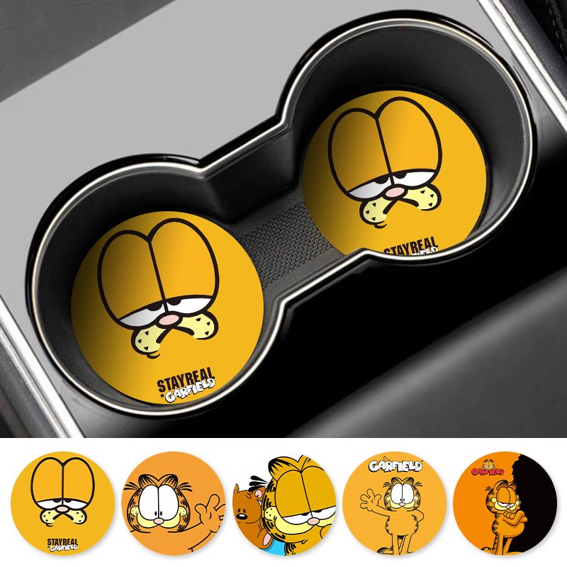 Cartoon Garfield Car Cup Coast - đánh giá và giá Car Accessories Workshop