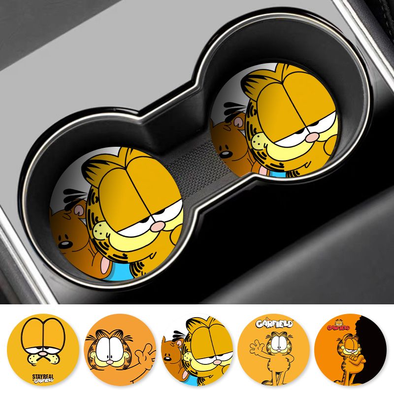 Cartoon Garfield Car Cup Coast - đánh giá và giá Car Accessories Workshop