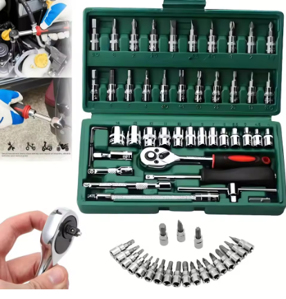 46pc Drive Socket Set 1/4 inch - đánh giá và giá Car Accessories Workshop