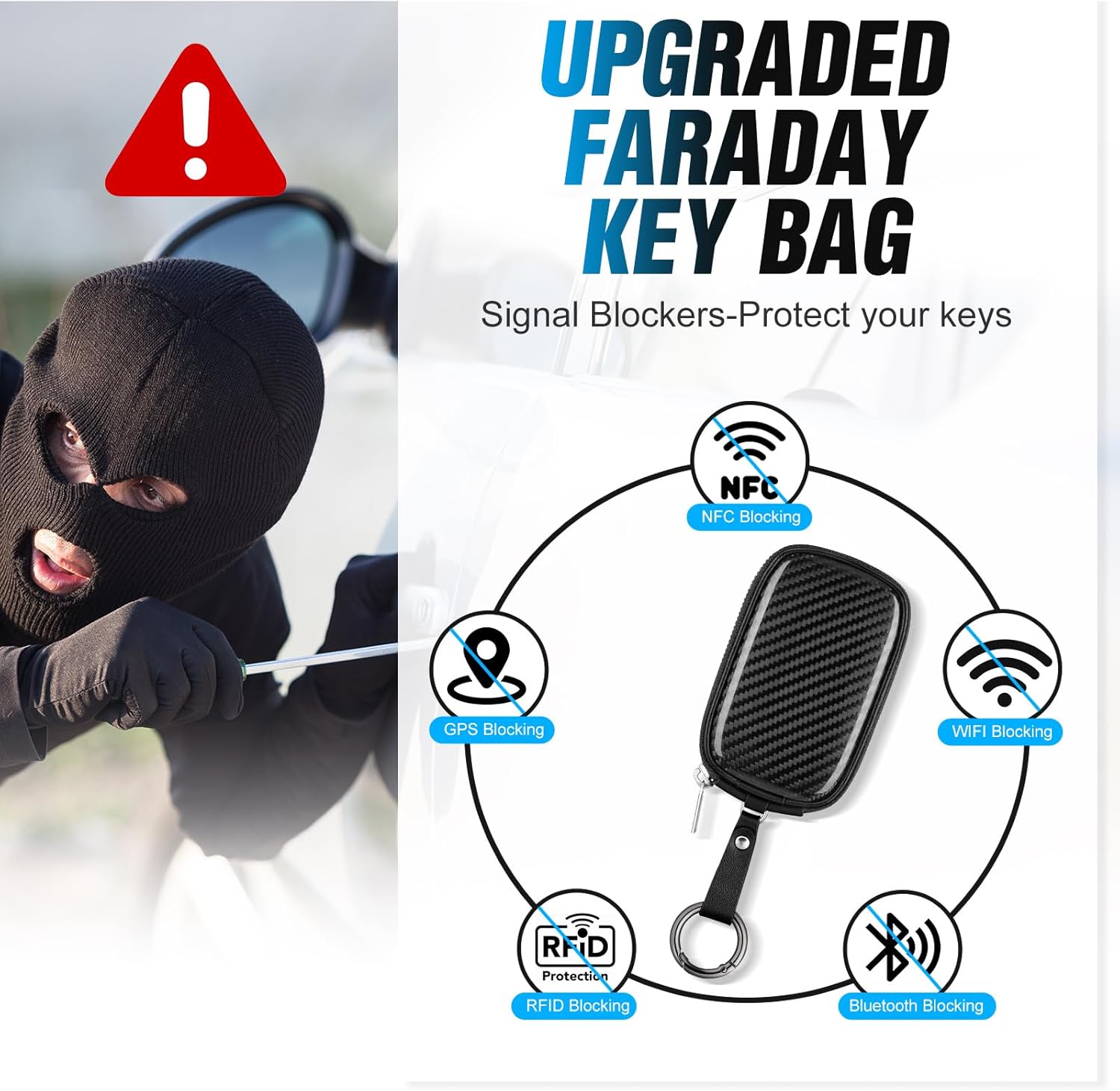 Carbon Fiber Universal Key Fob - đánh giá và giá Car Key Signal Blocker